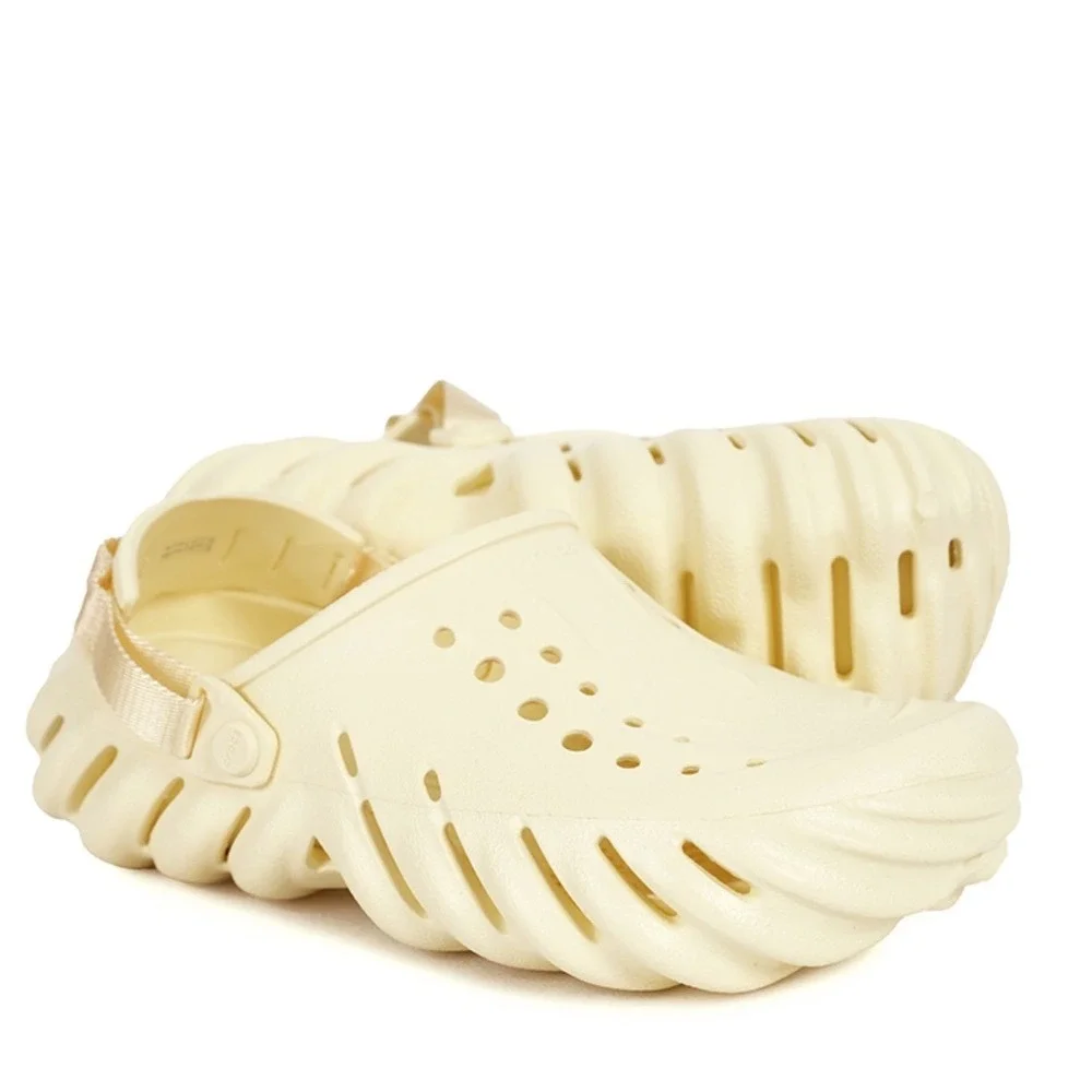 Crocs Echo Clog Buttercream Yellow Pastel‎ M 8/W 10 207937-760 Slip On Chunky